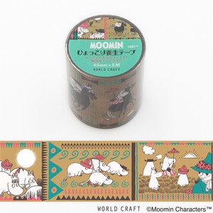 WORLD CRAFT Washi Tape Character Moomin Curing Tape Wild Field