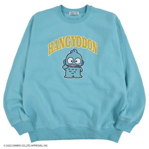 Sweatshirt Pudding Long Sleeves Hangyodon Sweatshirt Brushed Lining Sanrio Characters Tops