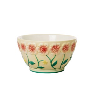 Donburi Bowl Flower Ceramic