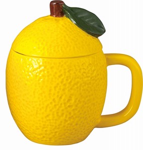 フタ付きマグ　レモン