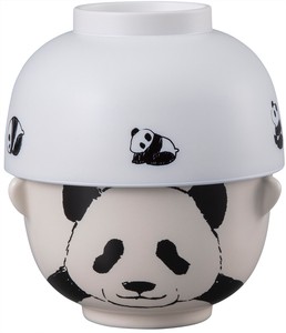 Rice Bowl Monochrome Panda
