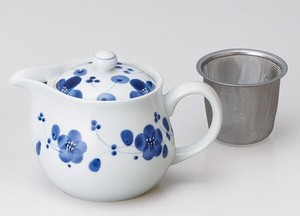 Teapot Porcelain Flower Lattice Arita ware Made in Japan