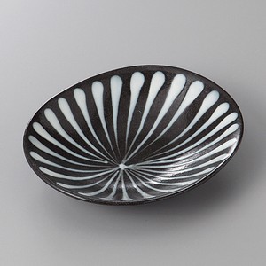 美濃焼 食器 スリップウェア楕円皿（千段） MINOWARE TOKI 美濃焼