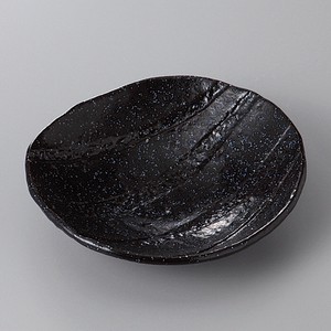 美濃焼 食器 縄文黒楕円4．0皿 MINOWARE TOKI 美濃焼