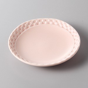 Mino ware Main Plate Pink Pastel