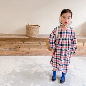 韓国スタイル　長袖ドレスロングドレス　ベビー　新生児　キッズ　子供服