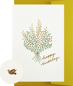 Greeting Card Bouquet Mimosa