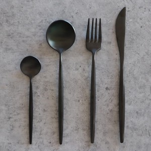 Spoon Set black 4-pcs