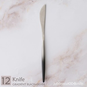 Knife single item sliver black