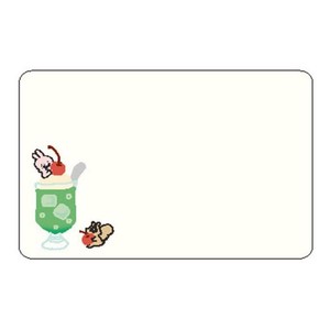 【グリーティングカード】Yummy Mummy ヤミマミカフェ メッセージカード クリームソーダ