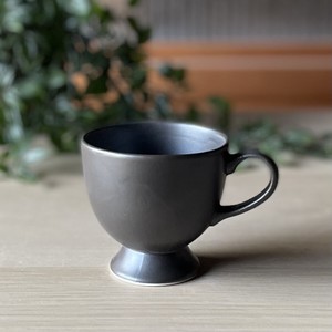 日本製　窯元直送　コーヒーカップ　ティーカップ【いぶし黒 】