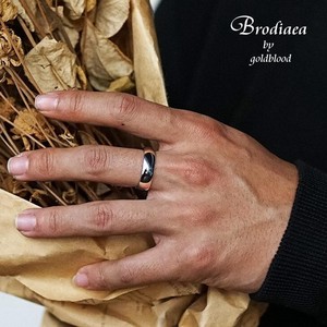 【アクセサリー】ファインスチールスムースリング指輪／Brodiaea by goldblood