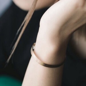 Gold Bracelet Bangle 0.5cm Made in Japan