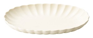 美濃焼 食器 マットクリームひな菊24cm楕円皿 MINOWARE TOKI 美濃焼