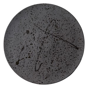 美濃焼 食器 Stella（ステラ）黒とばし24cmフラットプレート MINOWARE TOKI 美濃焼