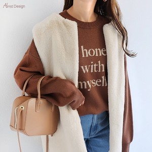 Sweater/Knitwear Jacquard Knitted Long Sleeves Tops