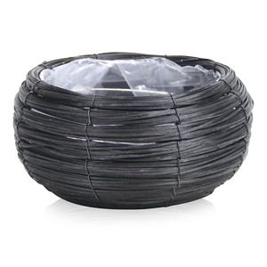 Pot/Planter black Basket 26cm