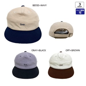 SUP刺繍バイカラーキャップ CAP 帽子