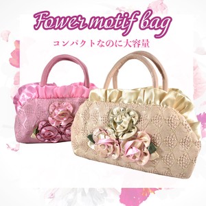 Handbag Flower Mini Floral Pattern Large Capacity Ladies' Japanese Pattern