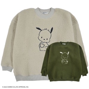 Hoodie Long Sleeves Boa Sweatshirt Sanrio Characters Pochacco Embroidered