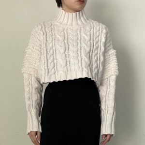 Sweater/Knitwear High-Neck Short Length