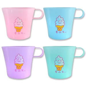 【カラフルマグカップ4色セット】軽い/可愛い/MUG CUP/コップ/パーティー/食器/うがい