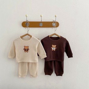 刺繍 ラウンドカラー 長袖トップス+ビッグパンツ　セットベビー　新生児　キッズ　子供服