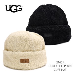 【UGG/アグ】21621 CURLY SHEEPSKIN CUFF HAT シープスキン カフ ハット ボア ビーニー レディース