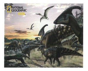 【ジグソーパズル】3Dパズル100ピース　ナショナルジオグラフィック　カモノハシ竜（パラサウロロフス）