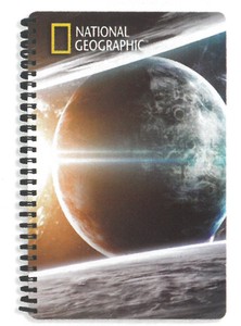 【宇宙】3Dノート（A5サイズ）　ナショナルジオグラフィック　月と地球　18195