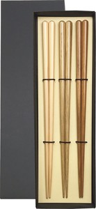 国産材箸 3種 折箱入　【日本製　木製　おしゃれ】