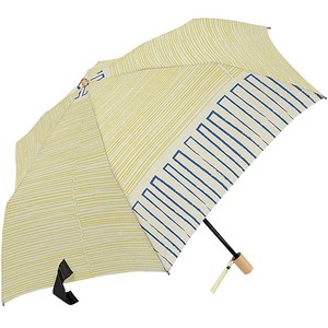 折畳雨傘 50cm ライン YELLOW 【392／サンキューニ 特価】 MK494000