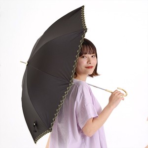 【晴雨兼用傘】長傘　遮光プチリボン刺繍