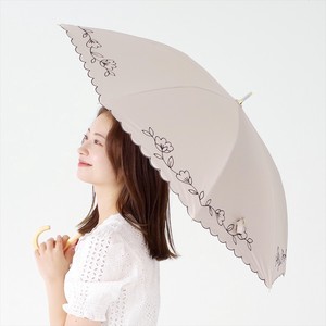 【晴雨兼用傘】長傘　遮光花刺繍