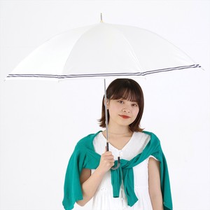 【晴雨兼用傘】長傘　遮光セーラーボーダー55