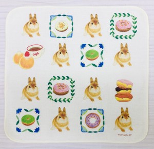 Gauze Handkerchief Series Doughnut Rabbit