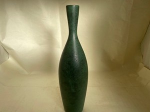 R412-8　作家物　青銅　花瓶　Writer's Item Bronze Vase