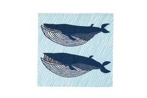 100 ｱｸｱﾄﾞﾛｯﾌﾟ ﾘｻｲｸﾙ  kata kata　ナガスクジラ　ブルー【日本製 撥水加工 サスティナブル】