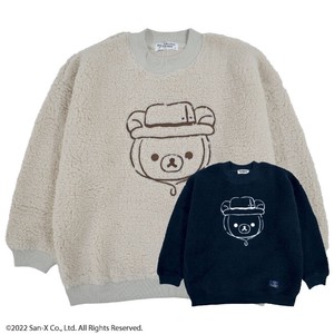 Sweatshirt San-x Long Sleeves Boa Sweatshirt Rilakkuma L Embroidered