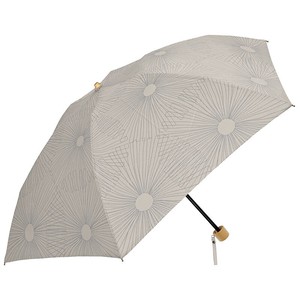 折畳日傘(晴雨兼用) 50cm T/C ブルーム BEIGE 【392／サンキューニ 特価】 MK625600