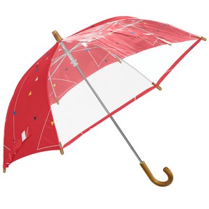 キッズ雨傘 55cm △ RED 【392／サンキューニ 特価】 S33007
