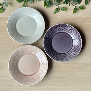 日本製　窯元直送　石目型丸皿