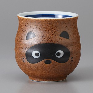 Mino ware Japanese Teacup Shigaraki-raccoon