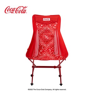 【キャンプ用品・椅子】Coca-Cola 軽量キャンピングハイチェア【オープンプライス】