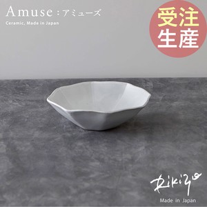【受注生産】日本製 笠間焼 Rikizo アミューズ ボウル16 お皿 おしゃれ 食器 陶器 北欧 ギフト 手作り