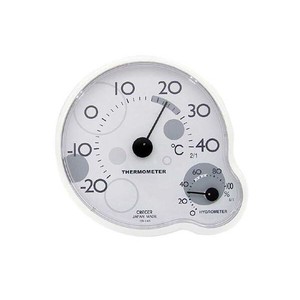 Hanging Thermohygrometer Ripple Made in Japan