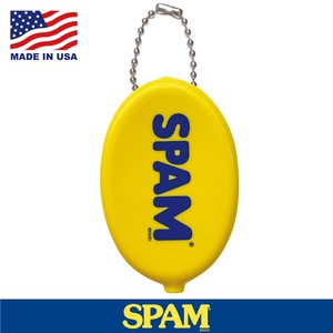 SPAM COINCASE LOGO-YELLOW コインケース スパム キーホルダー アメリカン雑貨 MADE IN USA