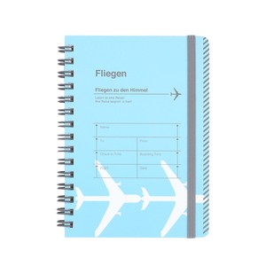 WORLD CRAFT Notebook Freegen A6 Ring Notebook Blue Stationery