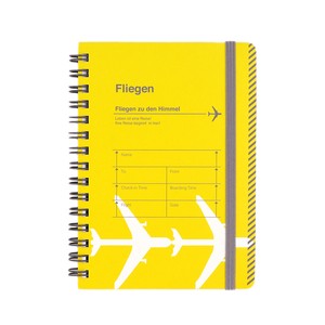 WORLD CRAFT Notebook Freegen A6 Ring Notebook Yellow Stationery