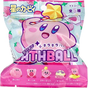 星のカービィキラキラバスボール ストロベリーの香り 75g　1回分